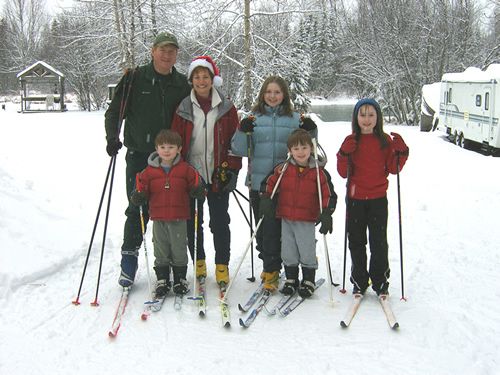 Nordic skiing in Soldotna, Alaska