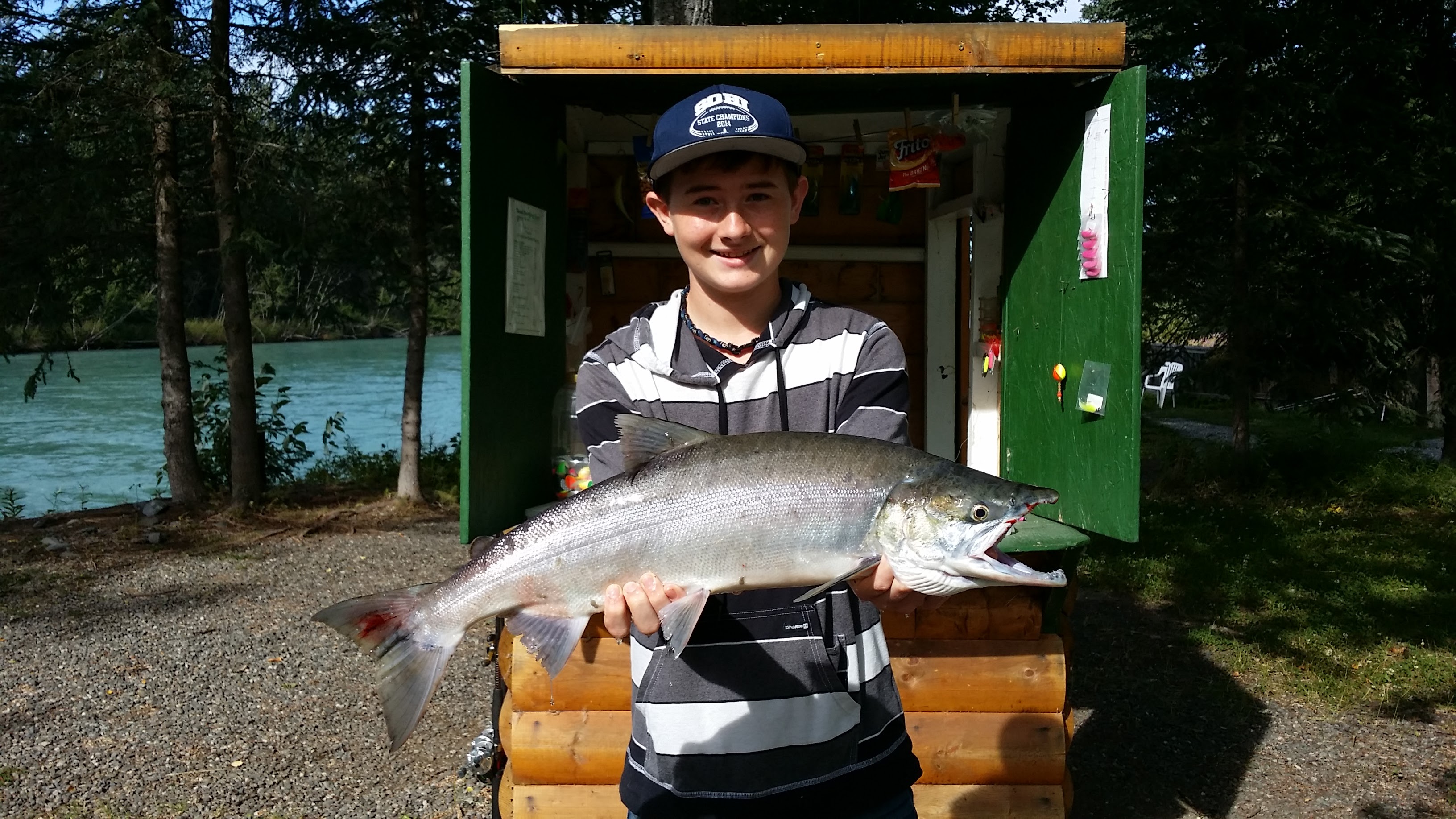Cooper with a nice 2015 Red Salmon